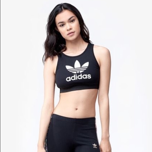 ADIDAS ORIGINALS TREFOIL BRA TOP WOMEN'S NWT ADIDAS ORIGINALS TREFOIL BRA TOP WOMEN'S NWT